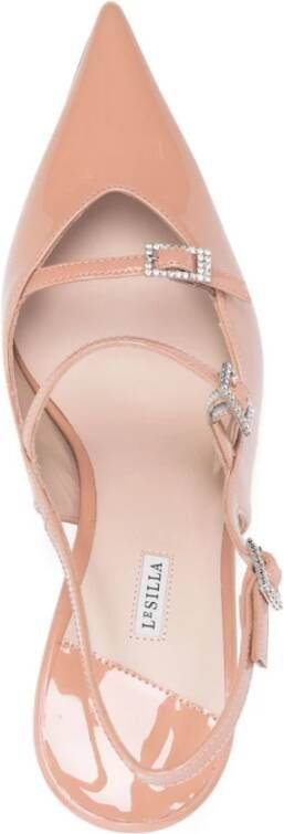 Le Silla Beige Slingback Stiletto Platte Schoenen
