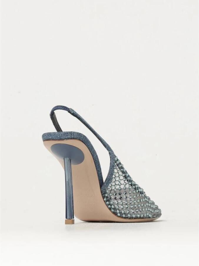 Le Silla Blauwe Versierde Hakken Sandalen