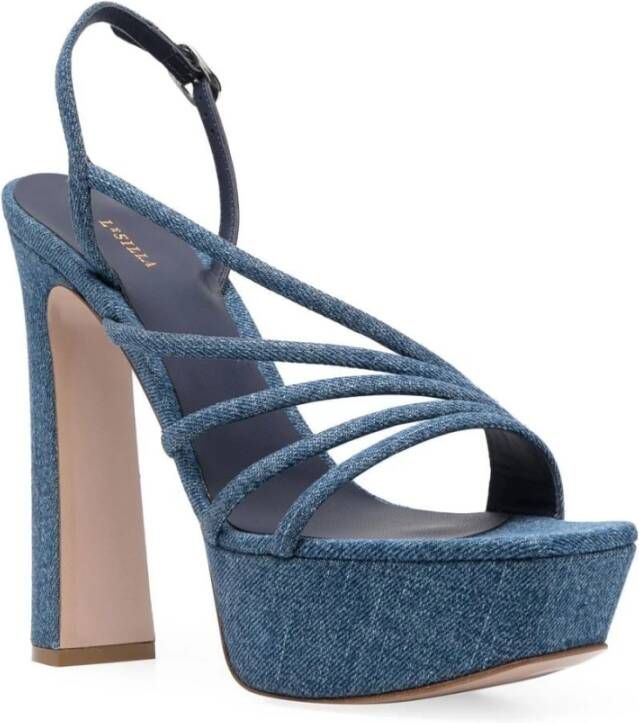 Le Silla Denim Scarlet vriendje sandalen Blauw Dames