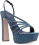 Le Silla Scarlet Denim Boyfriend Sandalen Blue Dames - Thumbnail 2