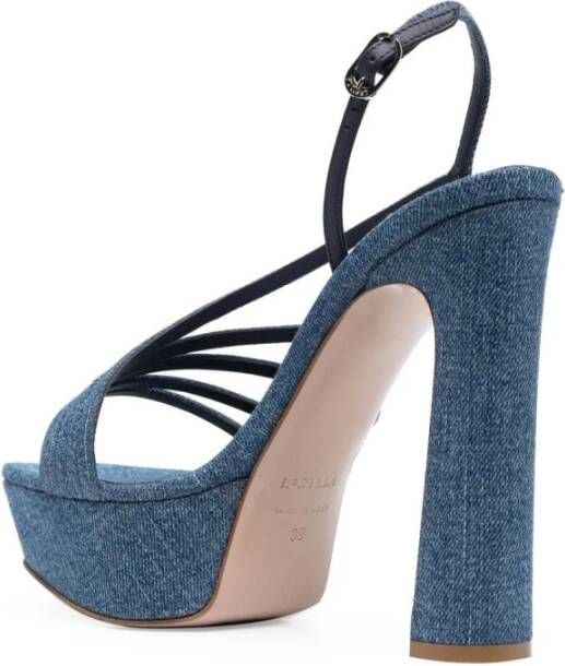 Le Silla Denim Scarlet vriendje sandalen Blauw Dames