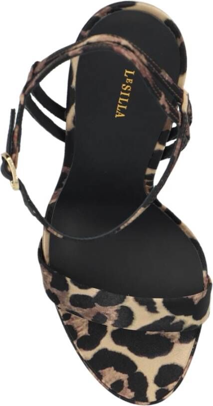 Le Silla Gwen sandalen met hak Brown Dames