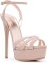 Le Silla Blush Lola Platform Sandalen Beige Dames - Thumbnail 2