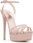 Le Silla Blush Lola Platform Sandalen Beige Dames - Thumbnail 2