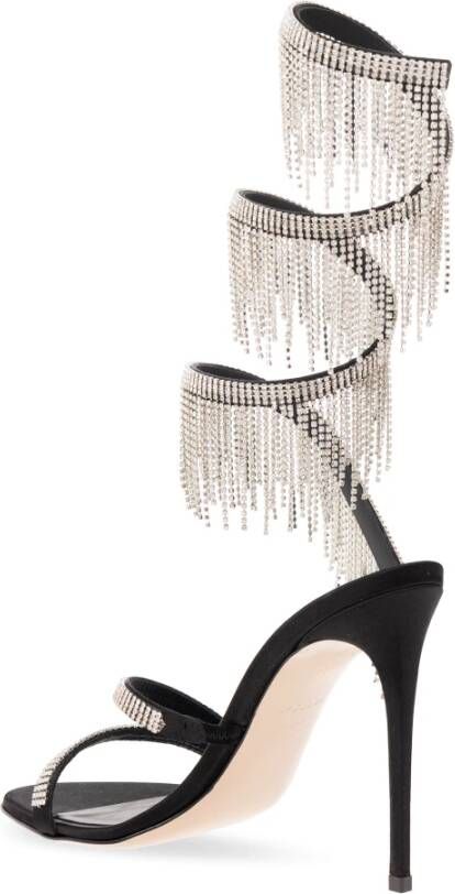 Le Silla Juwelenhakken sandalen Zwart Dames