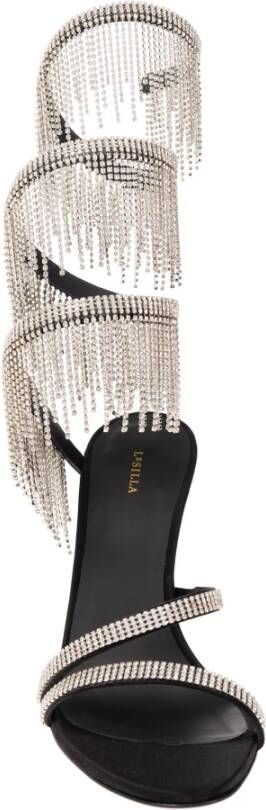 Le Silla Juwelenhakken sandalen Zwart Dames