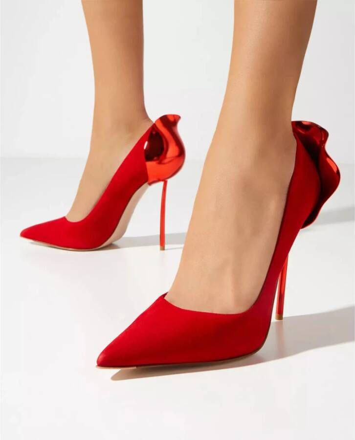 Le Silla Rode suède pumps Petalo