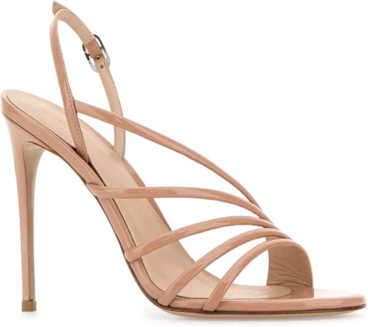 Le Silla Roze Leren Scarlet Sandalen met Hak