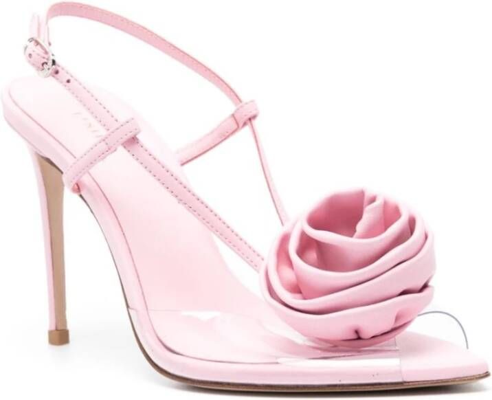 Le Silla Roze Sandalen met Hak en Bloemenmotief Pink Dames