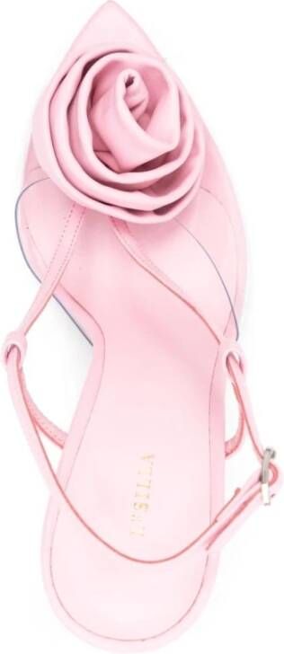 Le Silla Roze Sandalen met Hak en Bloemenmotief Pink Dames