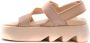 Le Silla Sandalen met klittenband Beige - Thumbnail 3