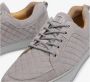 Leandro Lopes Suede Low Top Sneakers Gray Heren - Thumbnail 6