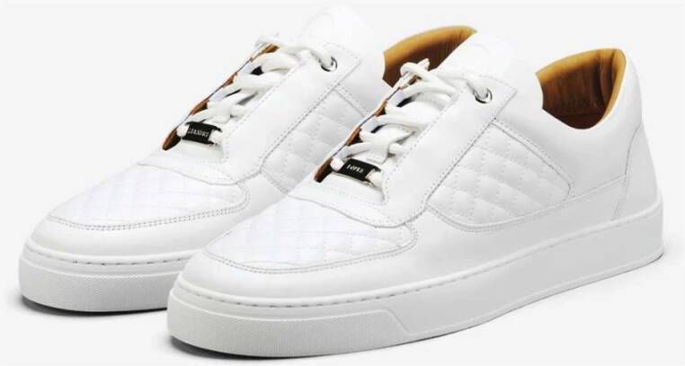Leandro Lopes Witte Low Top Faisca Sneakers White Heren