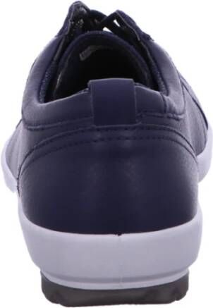 Legero Blauwe Dames Sneakers Veters Crepezool