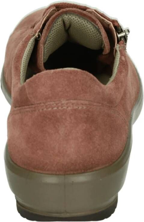 Legero Sportieve Lage Suède Sneakers Zalm