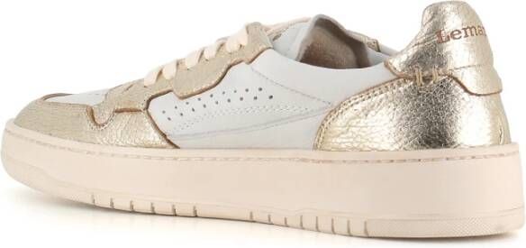 Lemargo Witte Bicolor Leren Sneakers White Dames
