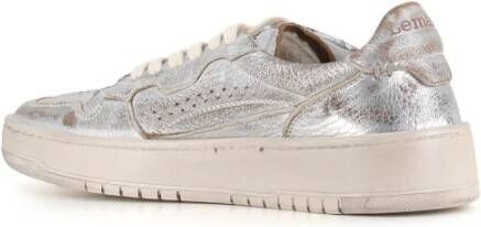 Lemargo Zilveren Sneaker van Zacht Leer Gray Dames