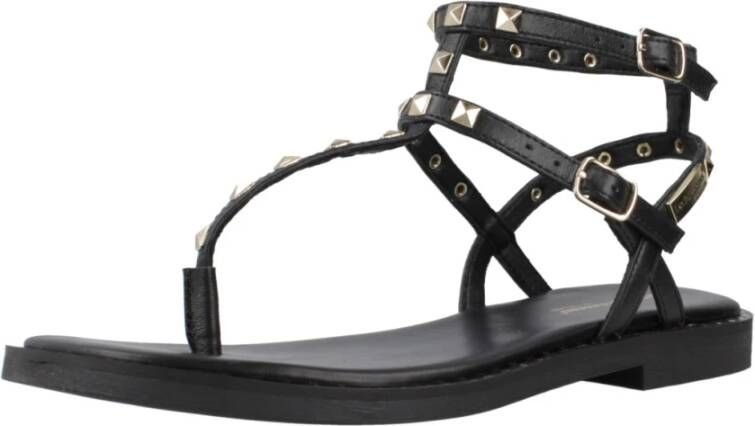 Les Tropeziennes Stijlvolle Platte Sandalen Black Dames