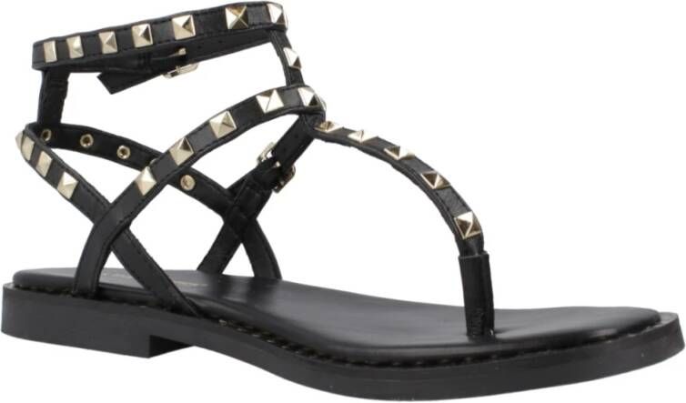 Les Tropeziennes Stijlvolle Platte Sandalen Black Dames