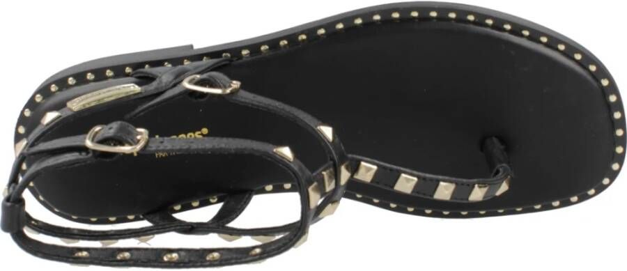 Les Tropeziennes Stijlvolle Platte Sandalen Black Dames