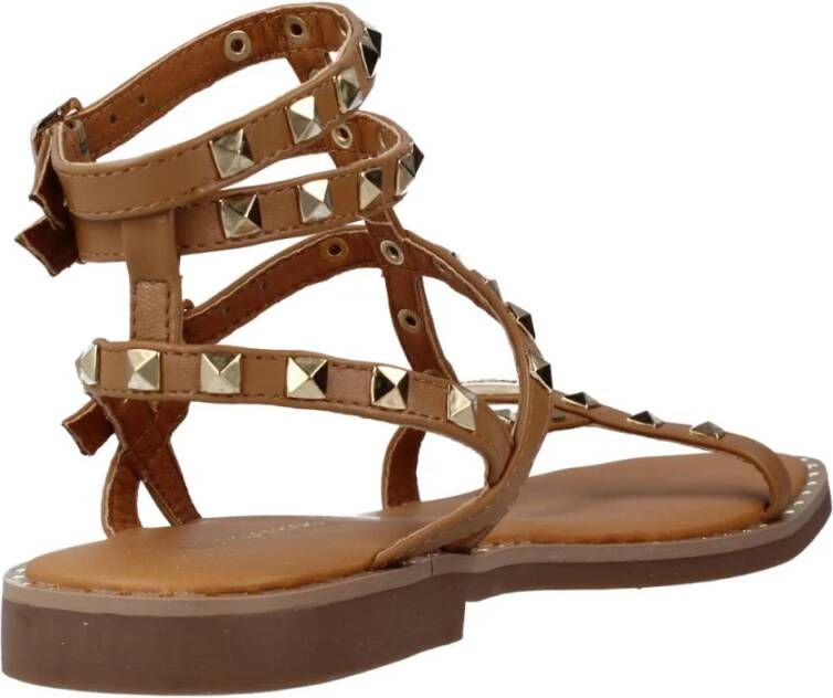 Les Tropeziennes Stijlvolle Platte Sandalen Brown Dames