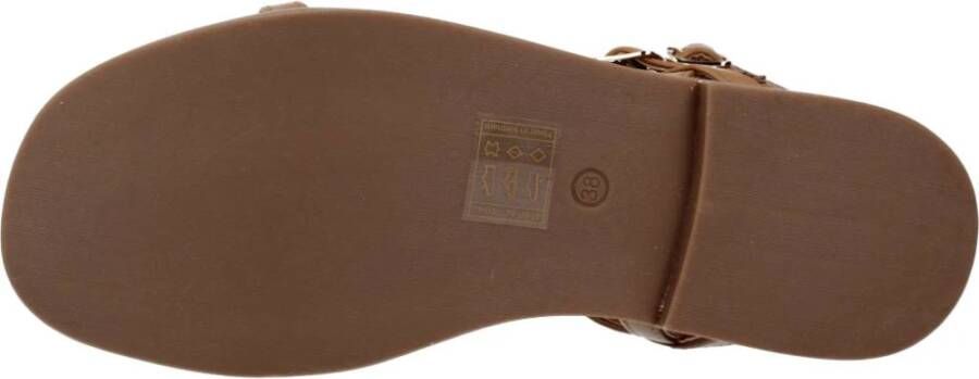 Les Tropeziennes Stijlvolle Platte Sandalen Brown Dames