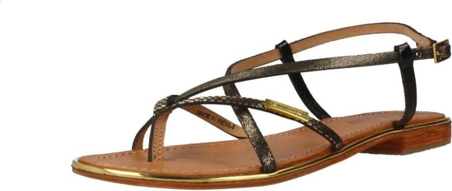 Les Tropeziennes Platte Sandalen met Bandjes Brown Dames