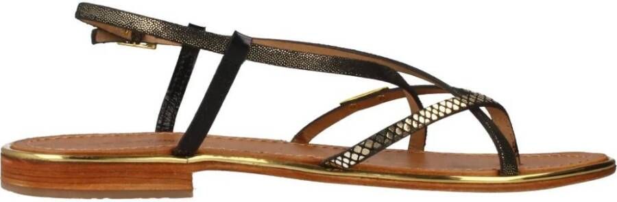 Les Tropeziennes Platte Sandalen met Bandjes Brown Dames