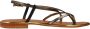 Les Tropeziennes Platte Sandalen met Bandjes Brown Dames - Thumbnail 6