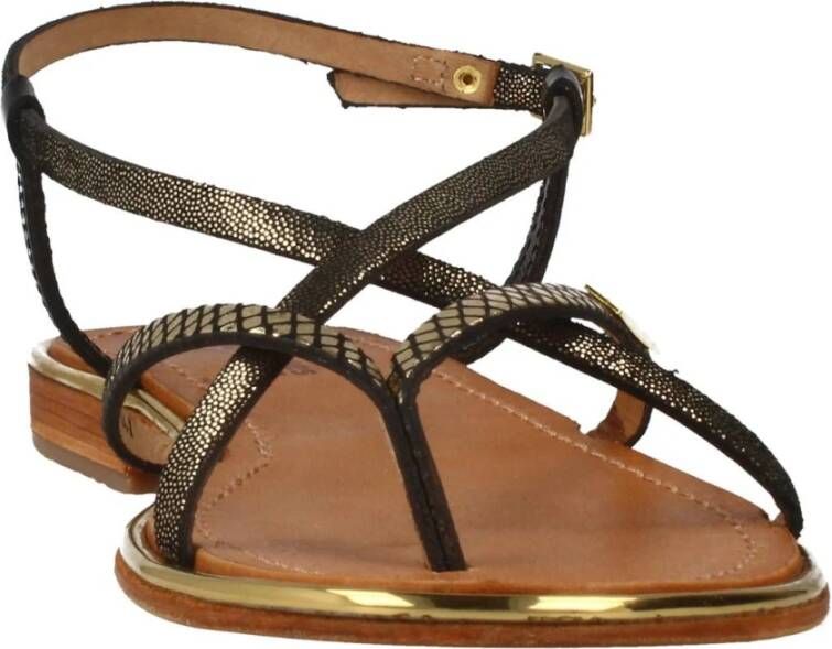 Les Tropeziennes Platte Sandalen met Bandjes Brown Dames