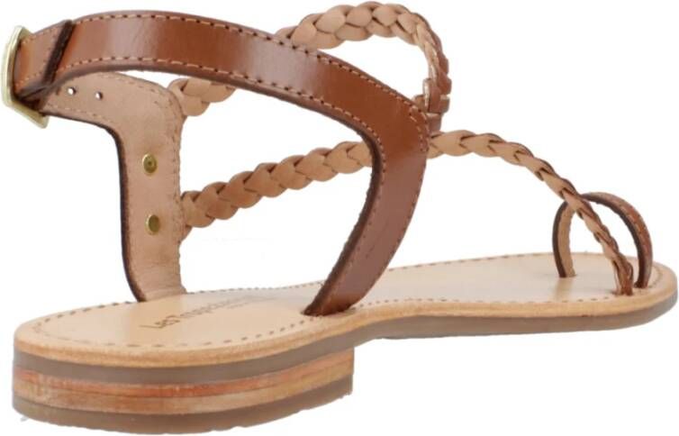 Les Tropeziennes Stijlvolle Platte Sandalen voor Vrouwen Brown Dames