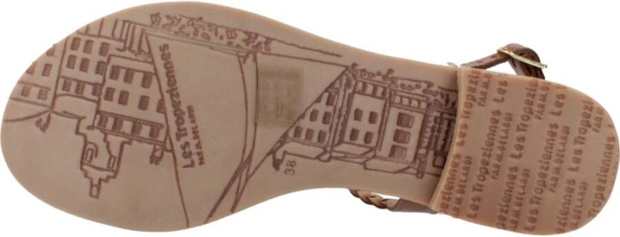 Les Tropeziennes Stijlvolle Platte Sandalen voor Vrouwen Brown Dames