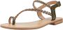 Les Tropeziennes Elegant Flat Sandals Green Dames - Thumbnail 2