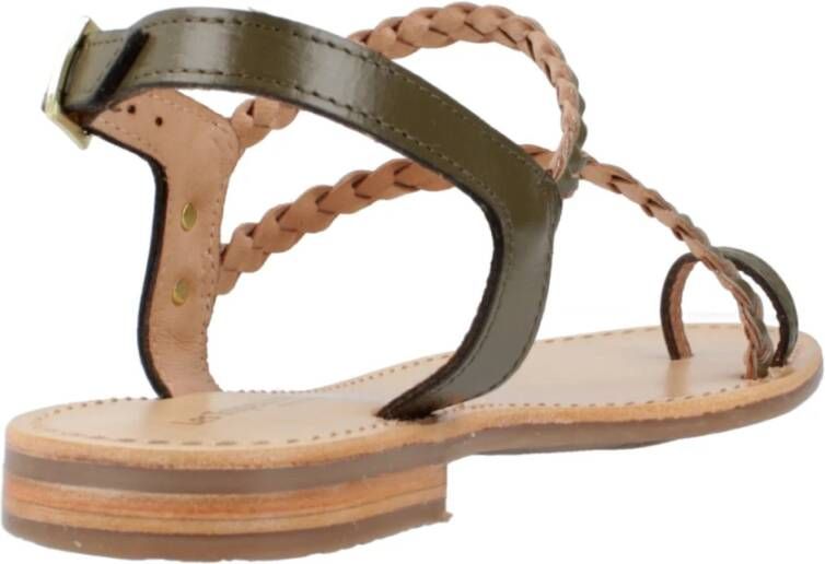 Les Tropeziennes Elegant Flat Sandals Green Dames