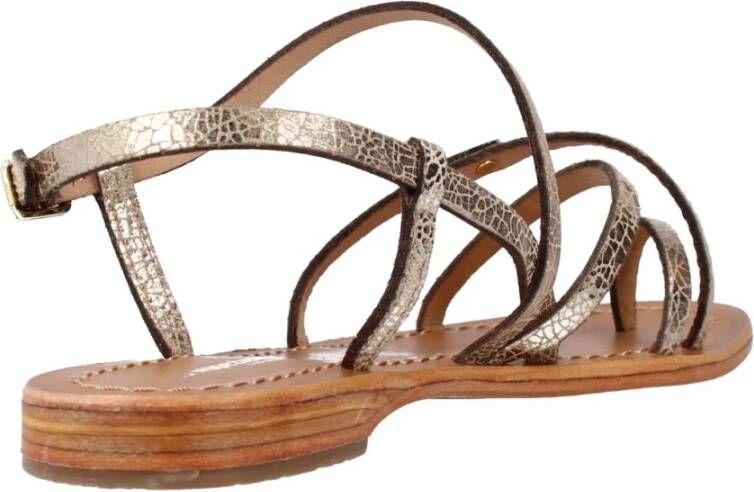 Les Tropeziennes Kruisband Platte Sandalen Yellow Dames