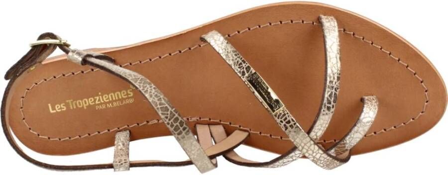 Les Tropeziennes Kruisband Platte Sandalen Yellow Dames