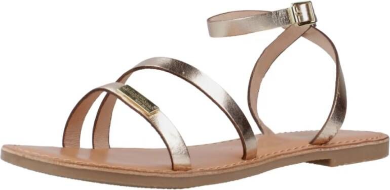 Les Tropeziennes Stijlvolle platte sandalen voor vrouwen Yellow Dames