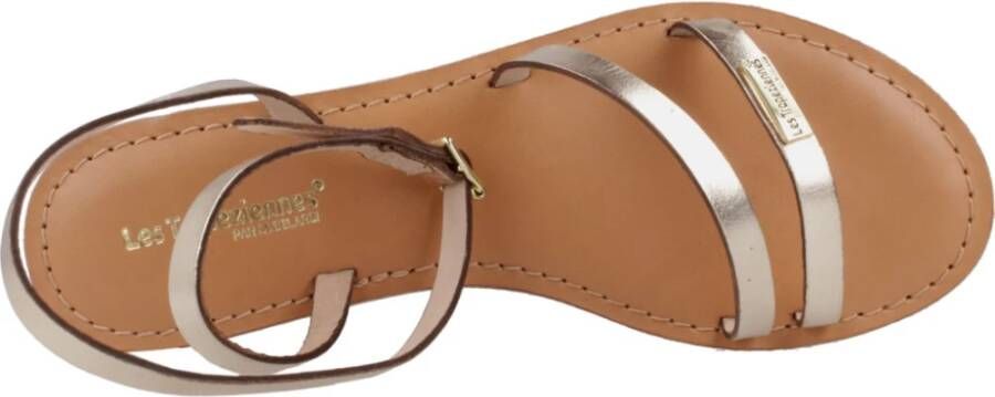 Les Tropeziennes Stijlvolle platte sandalen voor vrouwen Yellow Dames
