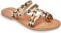 Les Tropeziennes Luipaard Sandalen Hastary Model Brown Dames - Thumbnail 4
