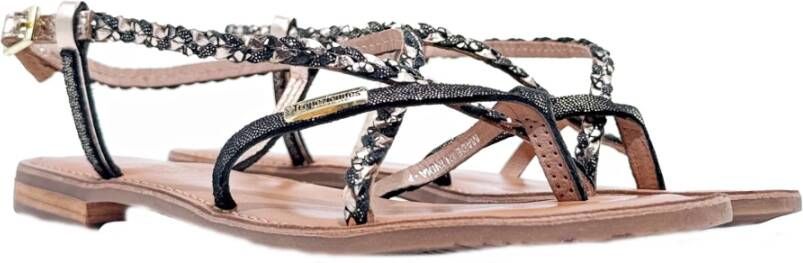 Les Tropeziennes Zwarte Sandalen Monatres Model Ss24 Black Dames