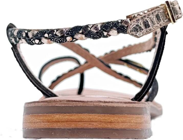 Les Tropeziennes Zwarte Sandalen Monatres Model Ss24 Black Dames