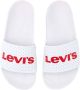 Levi's June Perf S 233025-753-151 Vrouwen Wit Slippers - Thumbnail 3