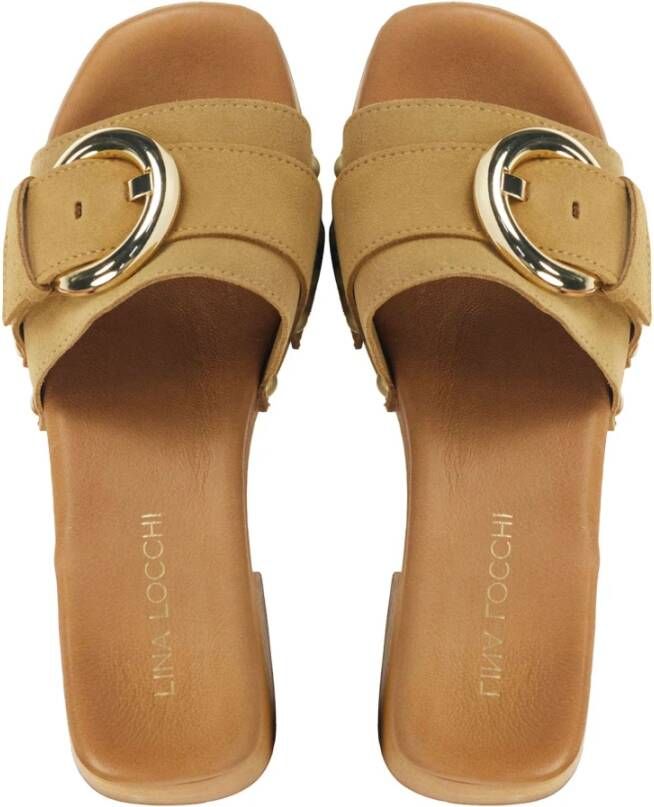 Lina Locchi Beige Pantoffels Beige Dames