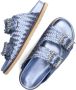 Lina Locchi Slippers Slides Dames L1284 Blauw - Thumbnail 5