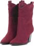 LINA LOCCHI Enkellaarsjes Dames L1342 Maat: 36 Materiaal: Suède Kleur: Rood - Thumbnail 2
