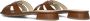 LINA LOCCHI Slippers Dames Led Knoop Slipper Maat: 41 Materiaal: Leer Kleur: Bruin - Thumbnail 3