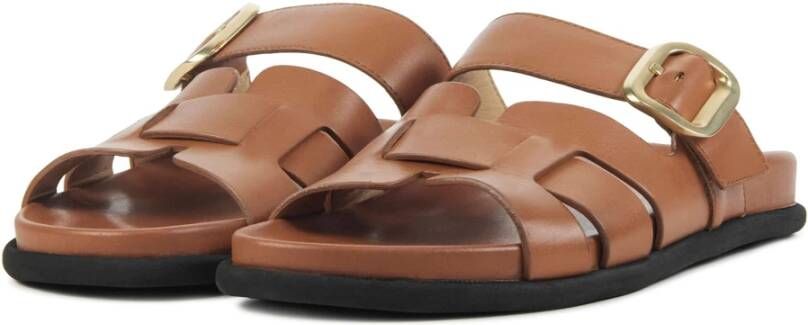 Lina Locchi Cognac Slippers Brown Dames