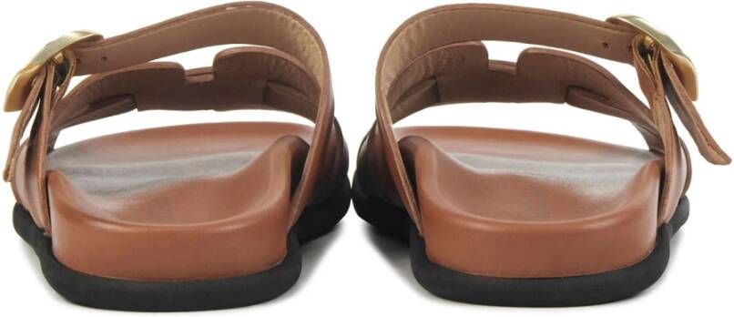 Lina Locchi Cognac Slippers Brown Dames