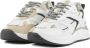 Lina Locchi Sneakers Dames Lage sneakers Damesschoenen Charu-09 Wit combi - Thumbnail 3