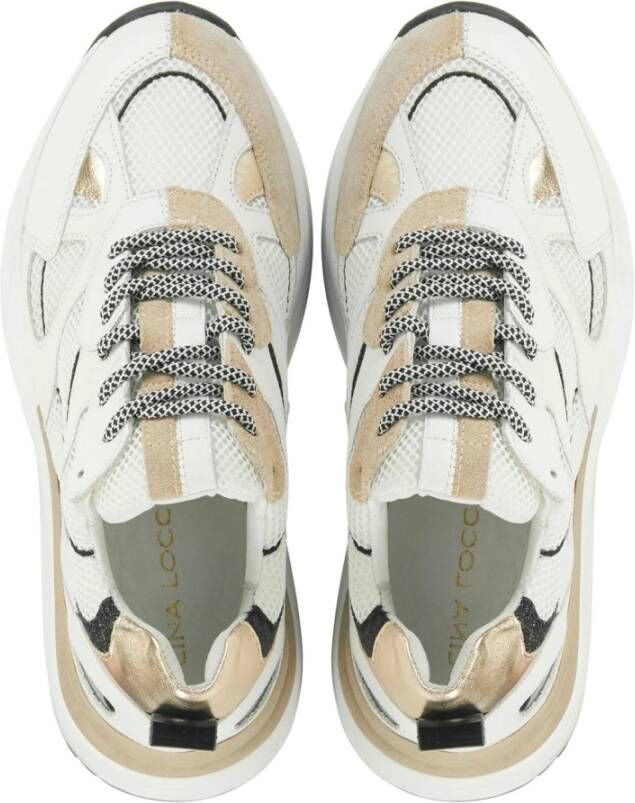 Lina Locchi Combi Sneakers Stijlvol en NorHeren White Dames